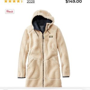 LL bean Sherpa coat